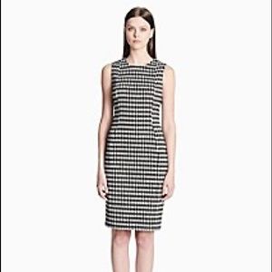 Calvin Klein gingham sheath dress